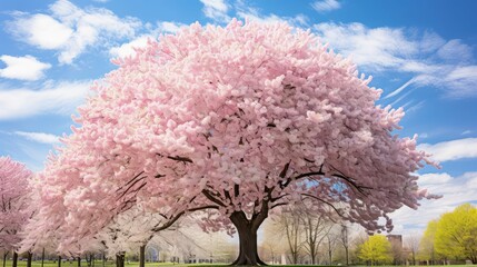Naklejka premium tree spring michigan