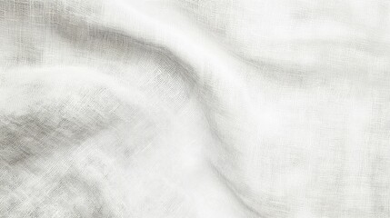 Wrinkled white fabric texture.