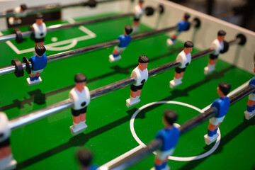 Table soccer. Children's football game