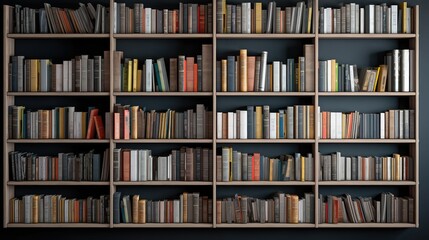 modern book shelf background