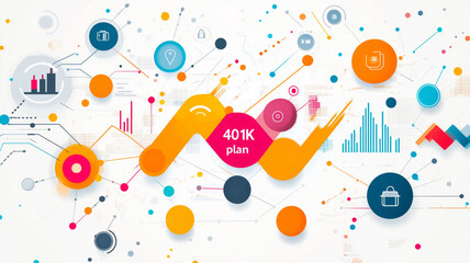 Obraz premium Discover financial planning through a unique infographic