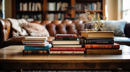 decor books on coffee table