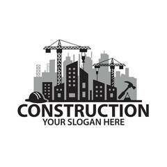 Construction Logo design Vector Art Icons unique new free vector eps Graphics for Free and construction Logo royalty free images for your company or home or business Property home investment logo