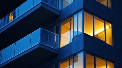 Fototapeta premium Highlighting the building's security features, emphasizing safety