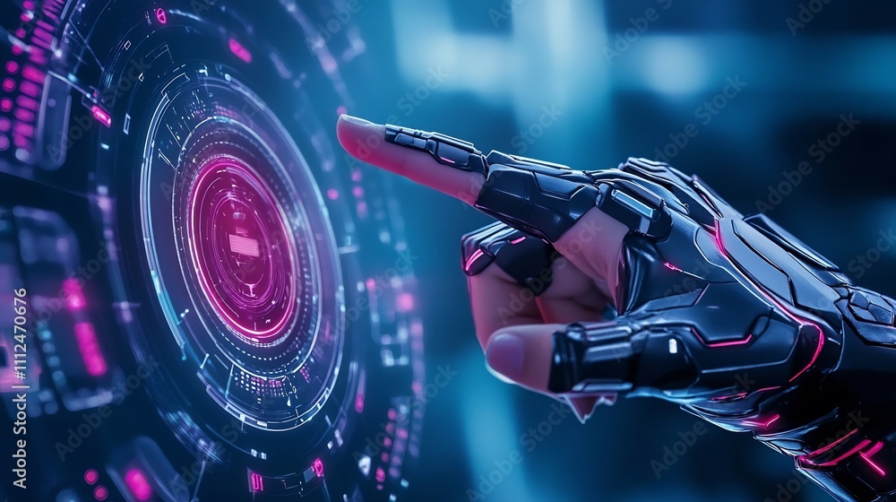 Poster futuristic online gaming platform with engaging interface and targeted user experience