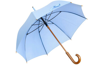 Blue Umbrella Isolated on PNG Transparent Background