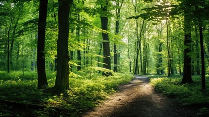 Fototapeta premium sunlight summer wood