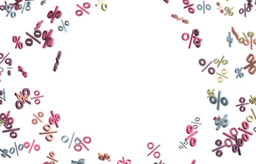 percent sign percentage icon interest rate background