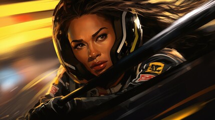 skilled black female driver