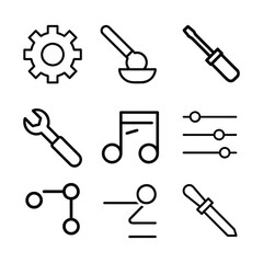 Setting and Setup Icon Vector set