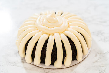 Creamy Bliss - Chocolate Bundt Cake with Frosting