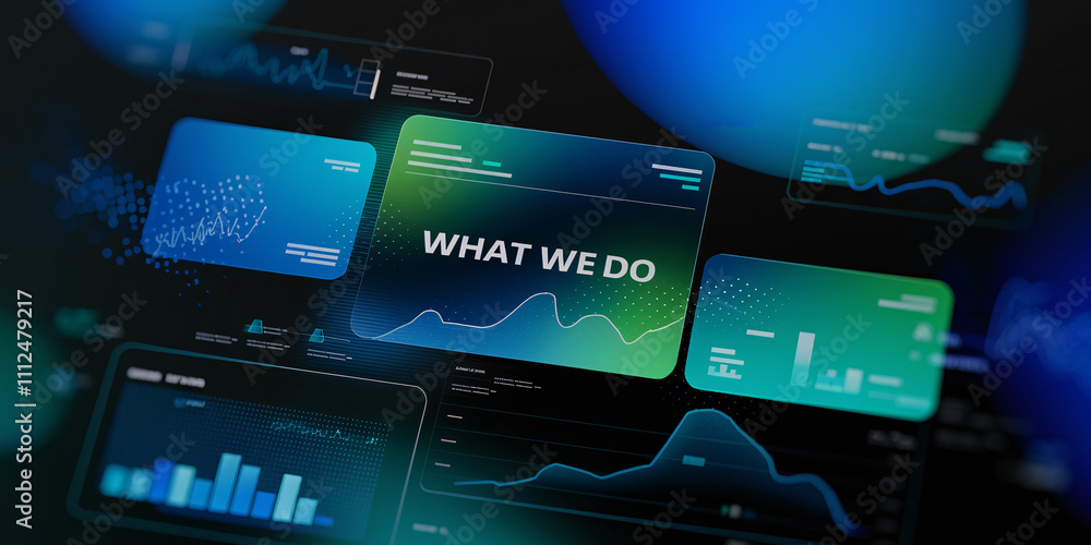 Poster abstract data-driven layout with 