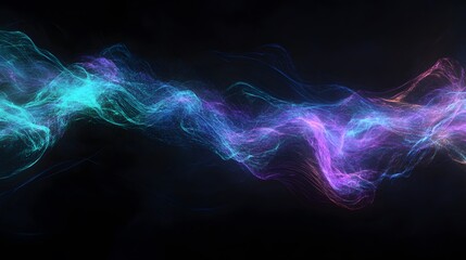 Fototapeta premium Abstract Colorful Waves of Light Energy Flowing