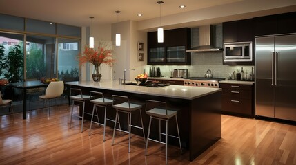 sleek house interiors