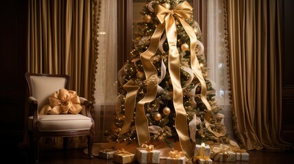 ornaments christmas tree gold