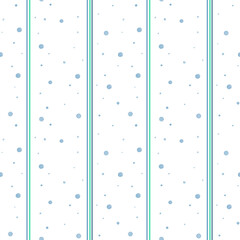Elegant Green Polka Dot and Stripe Background: Stylish Decorative Design for Fabric and Wallpaper