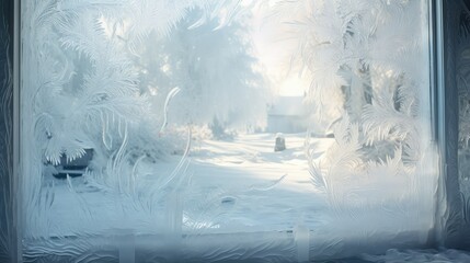 ice water on window