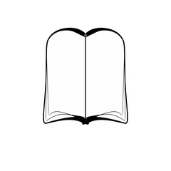 open book with blank pages