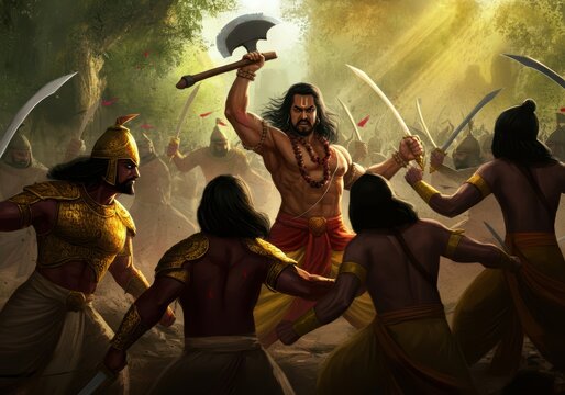 The Great Battle of Parashurama and the Kshatriyas in Hindu Epic