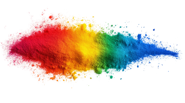 Colorful scribble transparent background