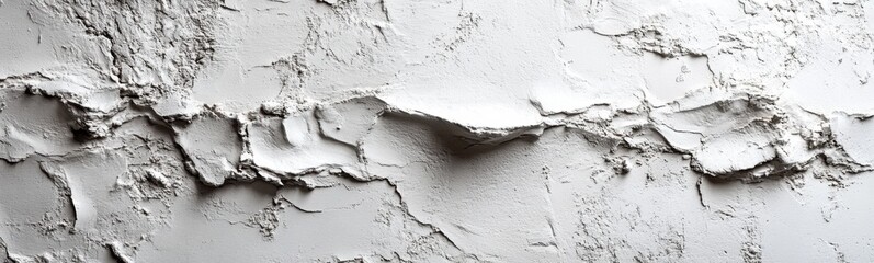 Obraz premium White paint peeling off of a wall, white background , space for text