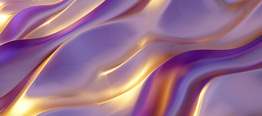 Fototapeta premium glowing wave of gold and purple color background 44
