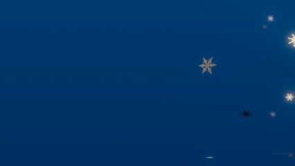 Blue Background with Snowflakes