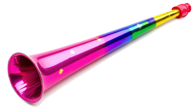 Sparkling Party Horn for New Year Celebration