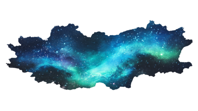 Milky Way galaxy transparent background