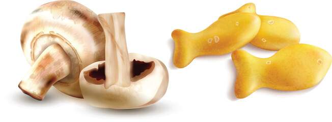  mushroom Brown cremini vector file