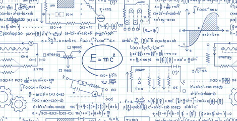 Seamless Mathematical and Scientific Formulas on Graph Book.