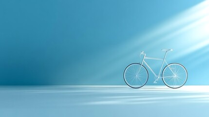Fototapeta premium Bicycle in light