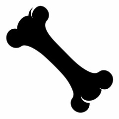 Fototapeta premium Bone Snap vector silhouette black design white background