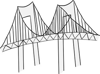 レインボーブリッジのイラスト