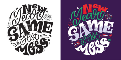 100% vector hand drawn doodle file. Beautiful hand drawn lettering quote about winter holidays. Lettering for t-shirt design, mug print, bag print, clothes fashion. 