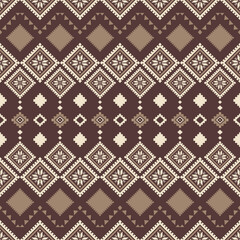 Southwest Aztec geometric Native American Mexican Navajo tribal ethnic seamless pattern fabric colorful design vector for textile printing