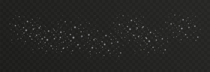 Vector space stars png. Glowing stars on transparent background. Space star background.