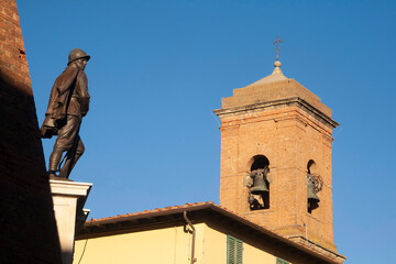 Italia, Toscana, provincia di Pisa, il paese di Lari.