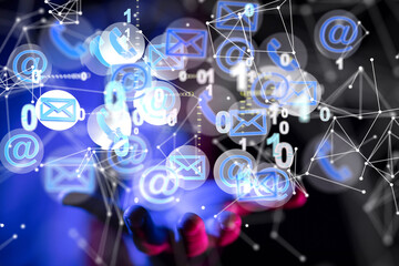 mail communication support contact concept service