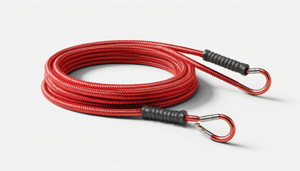 Bungee cord, vibrant red color, versatile tool for outdoor activitie