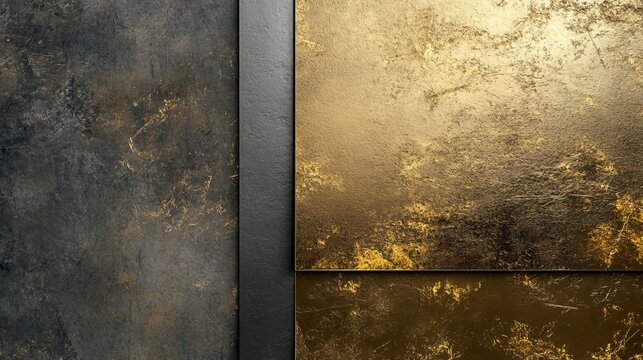 Diploma and certificate in gold and metal textures. Professional branding.
