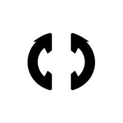 Two circular arrows pointing opposite directions.