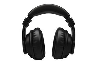 a pair of black headphones