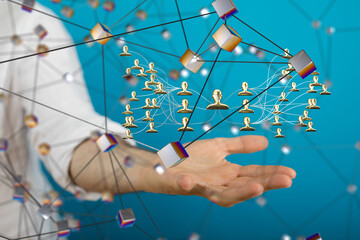 team hierarchy connection group digital