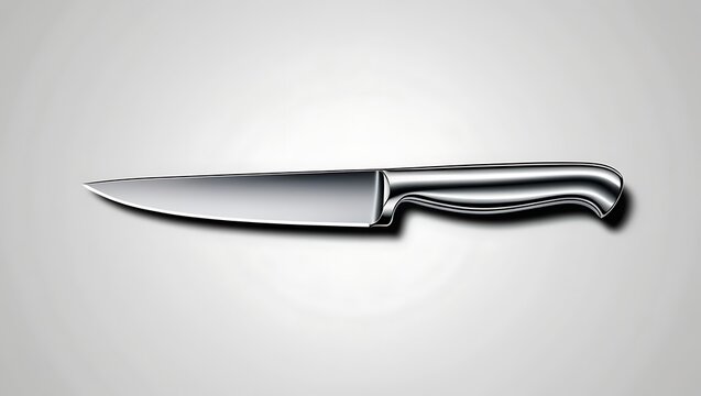 recommend clip art: Vector realistic kitchen knife