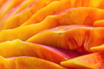 A close-up view of a freshly sliced orange on a plate, ideal for use in food and beverage related projects