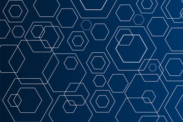 vector sci-fi hexagonal futuristic pattern, innovation future technology background	
