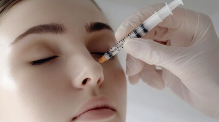 A close-up shot of a person receiving an injection, informative and straightforward