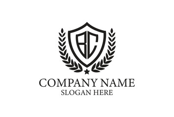 Naklejka premium BC LOGO DESIGN MONOGRAL 