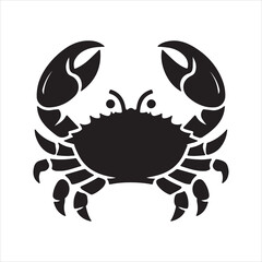 crab on white